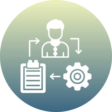 Vitesli bir iş adamının vektör simgesi