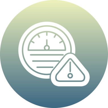 Hız göstergesi web simgesi, illüstrasyon