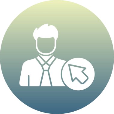 İş adamı Vektör Satırı Simgesi