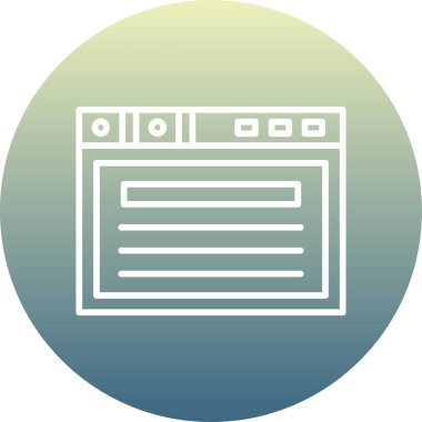 vektör lcd simgesi illüstrasyonu