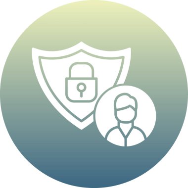 Kilitli bir adamın vektör çizimi