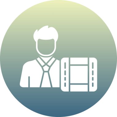 Bir insan simgesinin vektör illüstrasyonu