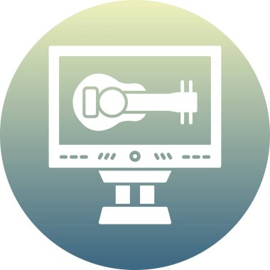 Anahtar simgesi vektör illüstrasyon tasarımlı bilgisayar klavyesi