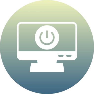 Bilgisayar vektör simgesi modern basit vektör illüstrasyonu