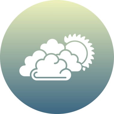 bulutlu güneş ve bulutlu