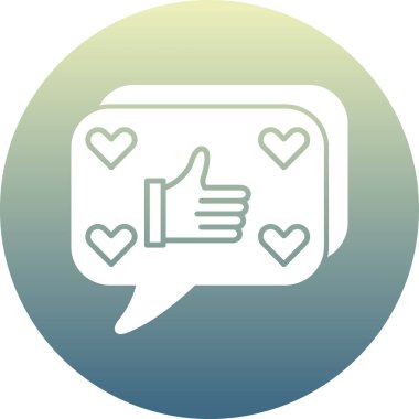 aşk vektör simgesi modern basit illüstrasyon