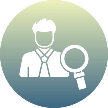 Takım elbiseli ve kravatlı bir adamın vektör çizimi