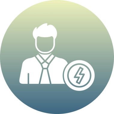 Çantalı bir adamın dairedeki vektör çizimi