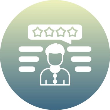 Geri bildirim derecelendirme müşteri simgesi doldurulmuş ana hatlar biçiminde