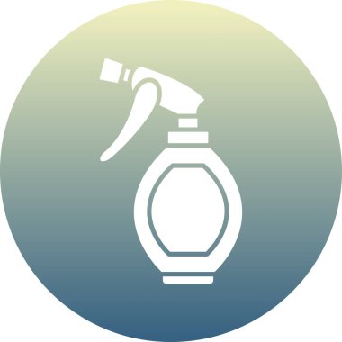 sprey şişe kutsal kişilerin resmi, vektör çizim