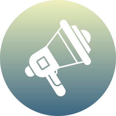 megafon ikonu. Web için megone hoparlör vektör simgelerinin basit çizimi