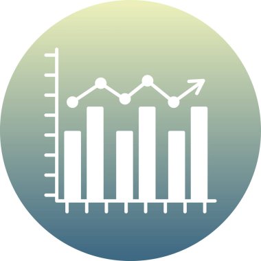 Grafiğin vektör illüstrasyon simgesi