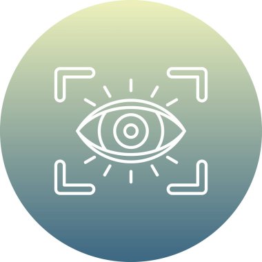 Göz simgesi, modern vektör illüstrasyon tasarımı