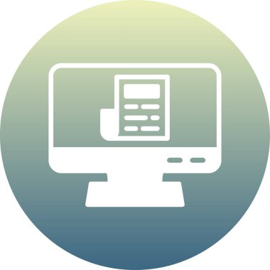 Vektör dizüstü bilgisayar Ico, vektör illüstrasyonu