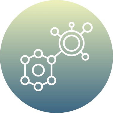 Kimyasal simgenin vektör illüstrasyonu