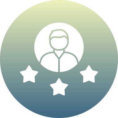 Yıldız simgesinin vektör illüstrasyonu