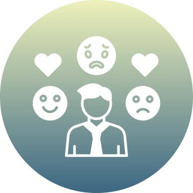 üzgün yüz simgesi, vektör illüstrasyonu