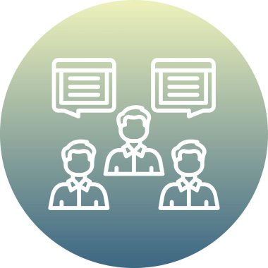 Takım çalışması. Web simgesi