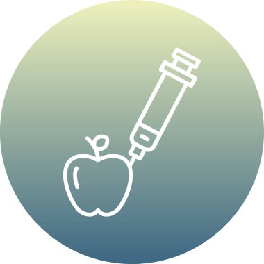 Gıda ve sağlık simgesinin vektör illüstrasyonu