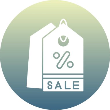 indirimli satış simgesi modayı izole edilmiş arkaplan