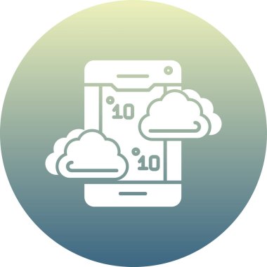 Bulut. Web simgesi basit tasarım