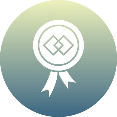 Bir çelenk simgesinin vektör çizimi