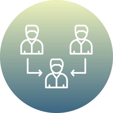 İnsan simgesinin vektör illüstrasyonu