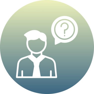 Büyüteçle insan simgesinin vektör çizimi