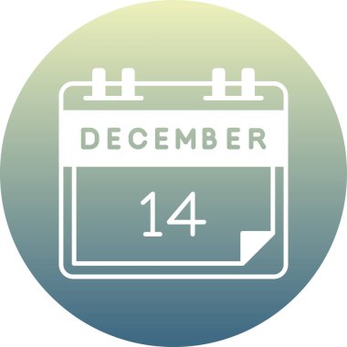 Tek bir günlük takvimde 14 Aralık