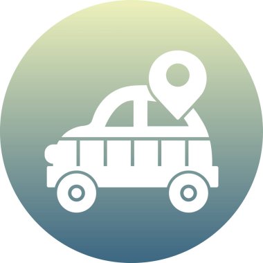 - Araba. Web simgesi basit illüstrasyon