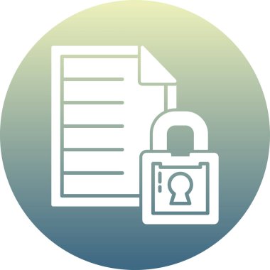 Belge simgesinin vektör illüstrasyonu