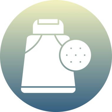 Modern b 'nin vektör illüstrasyonunda yiyecek ikonu yok