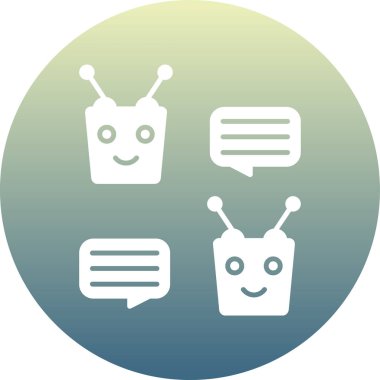 chat modern simgesinin vektör illüstrasyonu