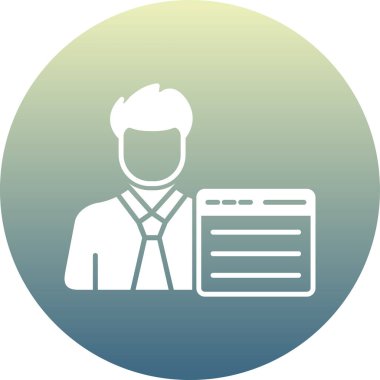 İş adamı. Basit tasarım