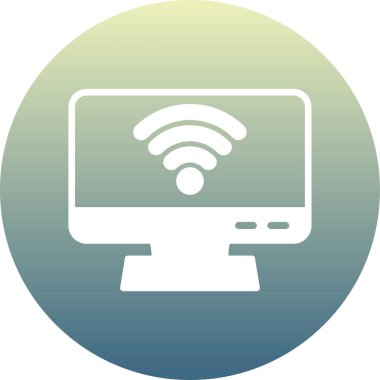 wifi düz vektör simgesi