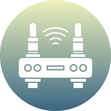 router simgesi vektör illüstrasyonu