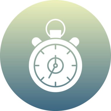 Saat. Web simgesi basit tasarım