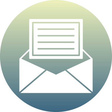 E-posta. Web simgesi basit illüstrasyon