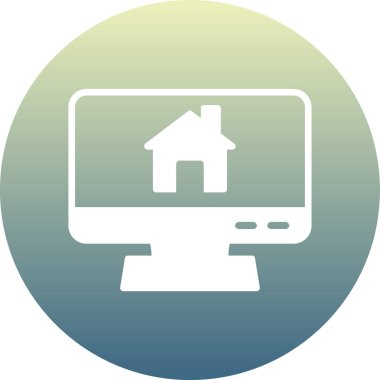 Ev simgesi, vektör illüstrasyonu