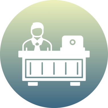 iş vektörü simgesi modern illüstrasyon