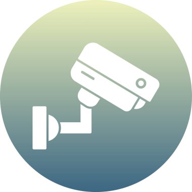 ccTV kamera simgesinin vektör illüstrasyonu