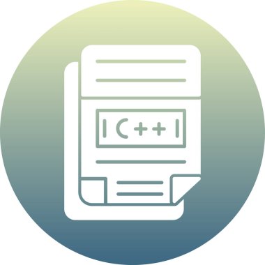 Dosya biçim simgesinin vektör illüstrasyonu