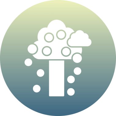 Ağaç simgesinin vektör illüstrasyonu