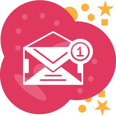 e- posta pazarlama simgesi, vektör illüstrasyonu