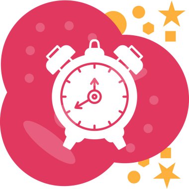 Saat simgesi vektör illüstrasyonu