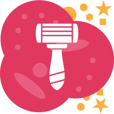 Güzellik ve moda simgesinin vektör çizimi