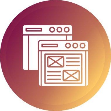 fırın ikonu vektör illüstrasyonu