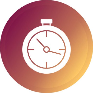 saat vektör simgesi modern basit tasarım illüstrasyonu