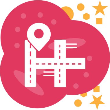 konum simgesi vektör illüstrasyonu