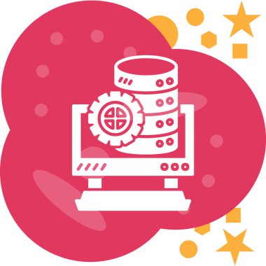 sunucu vektör simgesi modern illüstrasyon